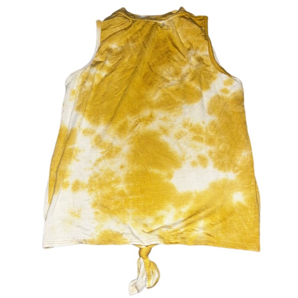 Crown of Hearts Yellow Tie Dye Tank Top - Picture 5 of 6